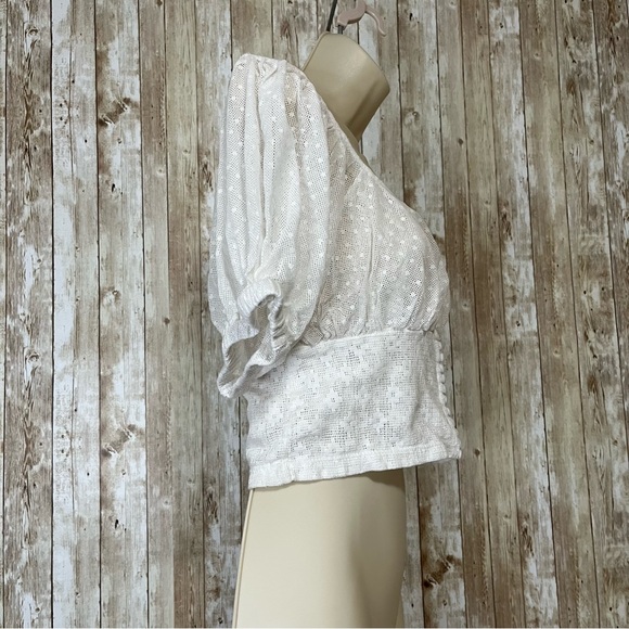 Free People Sheer Blouse Size Small - Picture 3 of 7